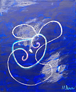 Ponsisme. Понсизм-146 (Портрет Души галактуса Бушующее Море(Сюнъюн дэ Хай)(Китайские Кракелюрные) 40х50 см, холст, сусальное серебро, акрил, перламутровая втирка, жемчуг натуральный 07.09.25