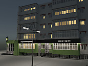 15.10.15г. 3d-изображение. Очередной проект. - Дизайн фасада парикмахерской в новом микрорайоне города. г. Уральск, Казахстан.