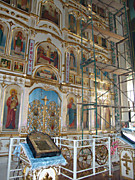 Реставрационные работы по золочению художественного резного убранства иконостаса Собора Успения Божией Матери в г. Атырау (Казахстан). 2011 г.