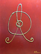 Ponsisme. Понсизм-105 (Портрет Души галактуса Ферминдо)(Мексиканские золотоглиняные) 30х40 см,  холст, сусальное золото( Златовест), глина болюс армянская, 11.05.25